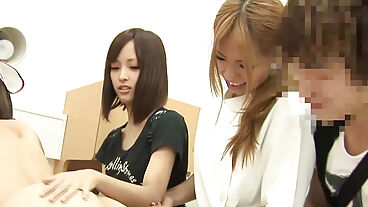 Japanese CMNF naked hospital prank TV show